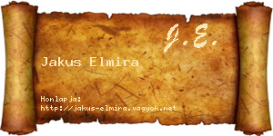 Jakus Elmira névjegykártya